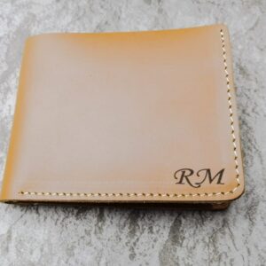 Engraved Personalized Leather Wallet