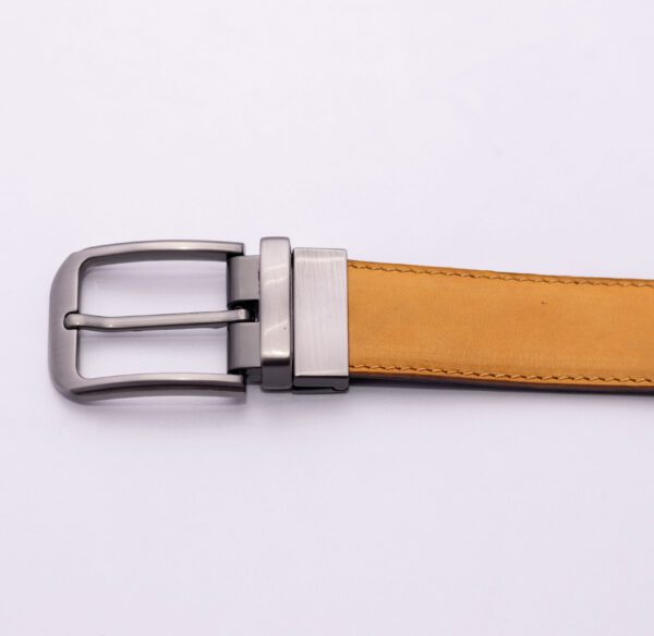Tan Brown and Black Double-sided Belt
