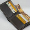 Engraved Personalized Brown Leather Wallet