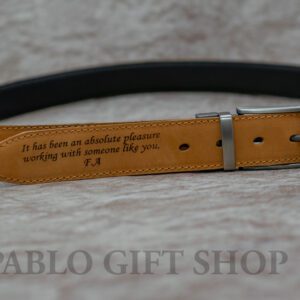 Personalised Engraved Leather Belt