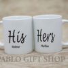 His and Hers Branded Mugs