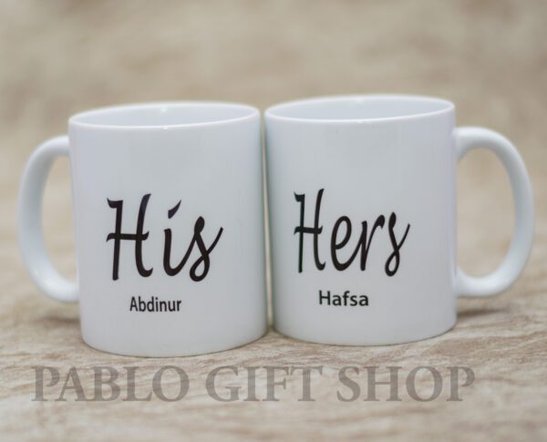 His and Hers Branded Mugs