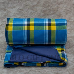 Maasai Fleece Blanket-Blue
