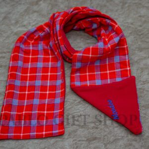 Personalised Red Maasai Scarf
