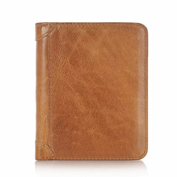 Tan Brown Genuine Leather Wallet