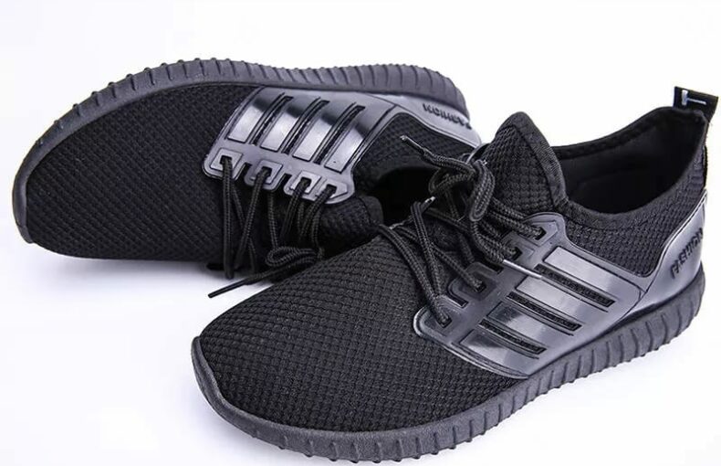 Black Fashion Rubber-sole Shoe Sneakers