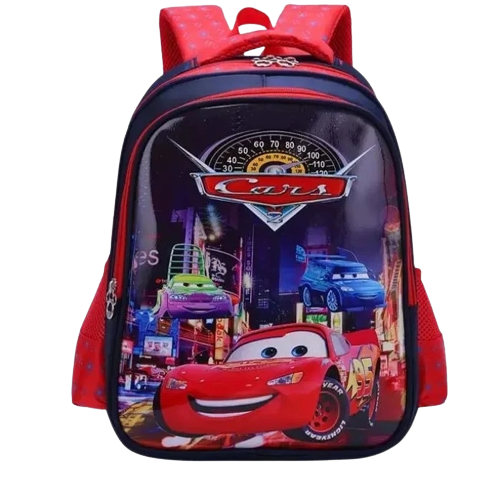Cars Cartoon School Bag