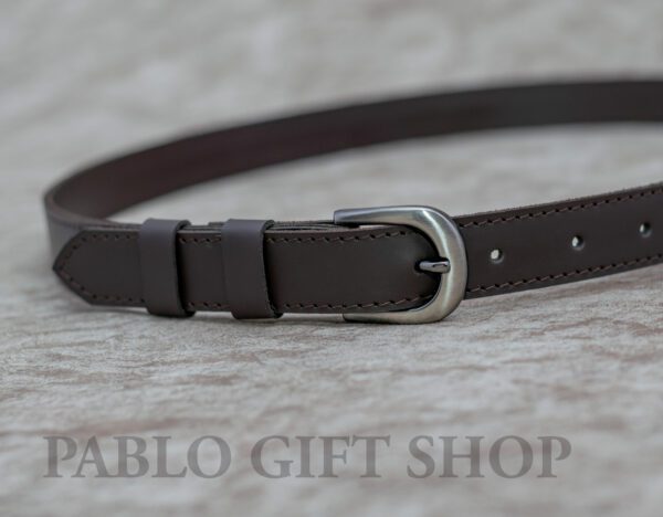 Dark Brown Pure Leather Ladies Belt