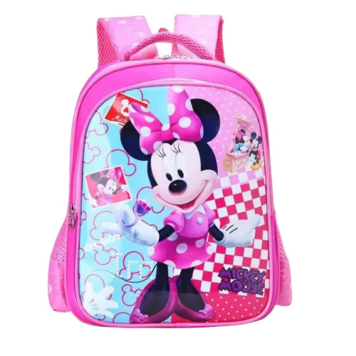 Mickey Mouse Cartoon Backpack- Pink