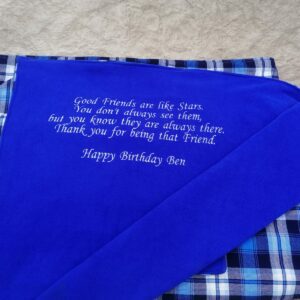 A Personalised Birthday Fleece Blanket