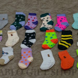 12 Pairs of Breathable, Soft Cotton Kids Socks
