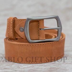 Men's Pure Leather Belt-Tan Brown