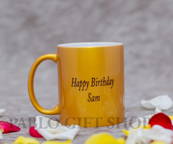 Personalised Gold Birthday Mug