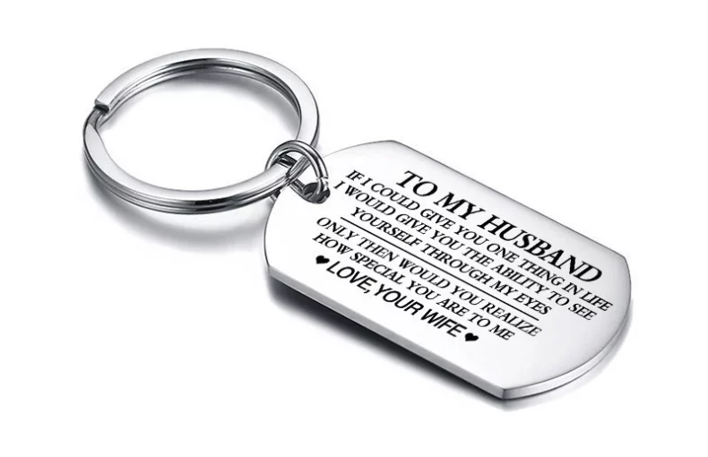 Loving Dad Stainless Steel Key Chain