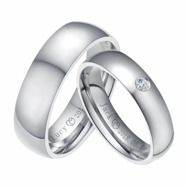 Silver Couples Rings