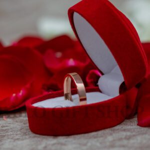 Slim Rose Gold Stainless Steel Wedding Ring