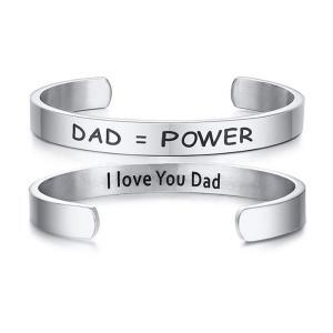 Stainless Steel Bangle for Dad