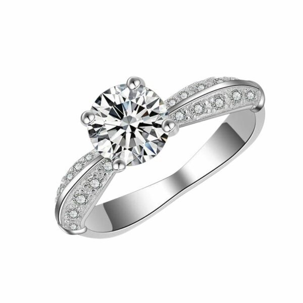 Sterling Silver  Engagement Ring