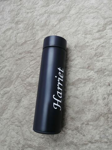 Black Branded Thermo Flask
