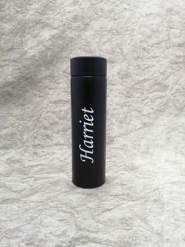 Black Branded Thermo Flask