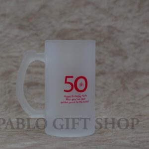 Clear Frost Mug- Customized Birthday Gift