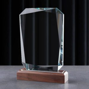 Crystal Glass Winner's Circle Award Trophy