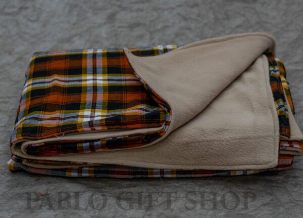Customized Beige Fleece Blanket
