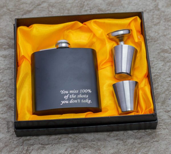 Customized Hip Flask- Gift Set