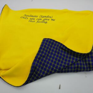 Customized Yellow Fleece Blanket