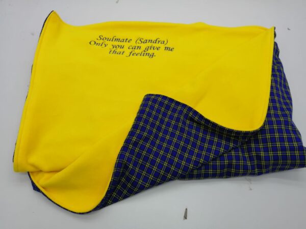 Customized Yellow Fleece Blanket