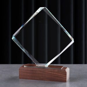 Diamond Prism Glass Crystal Award Trophy
