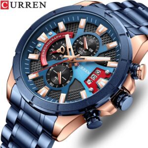 Blue Curren 8401 Male Wristwatch