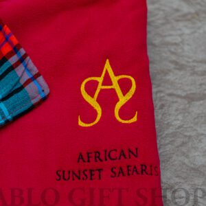 Corporate Gift- Personalised Red Fleece Blanket