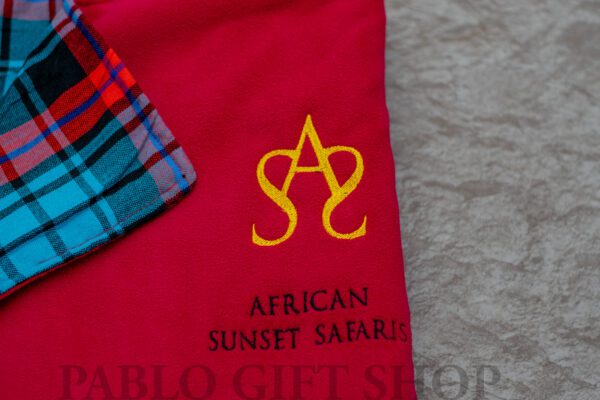 Corporate Gift- Personalised Red Fleece Blanket