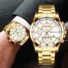 Curren 8360 Gold Quartz Male Wristwatch
