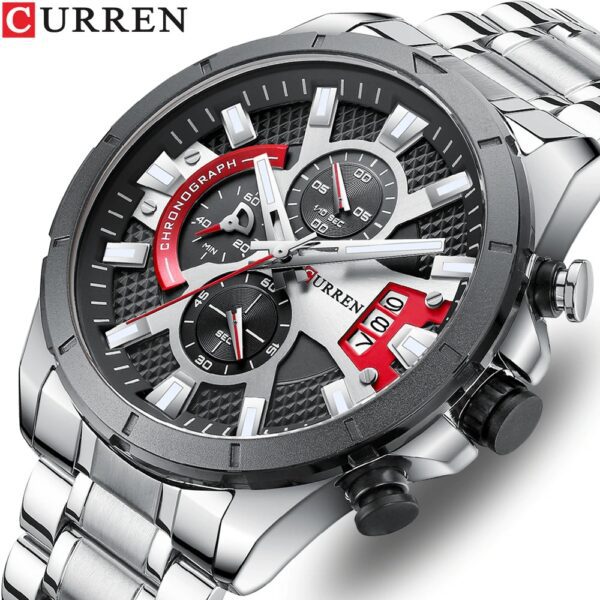 Curren 8401 Silver Male Wristwatch