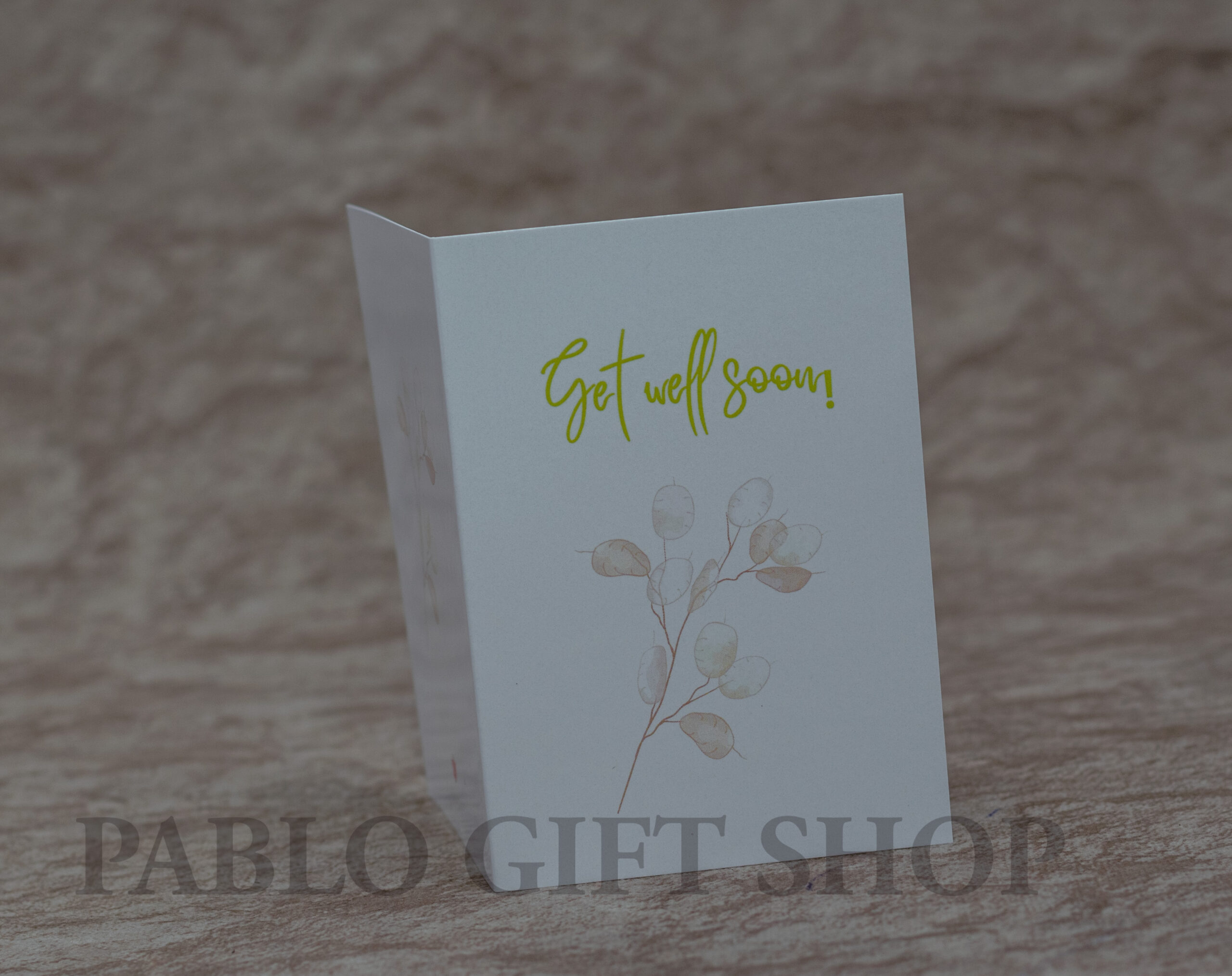 Get Well Soon Gift Card Pablo Gift Shop