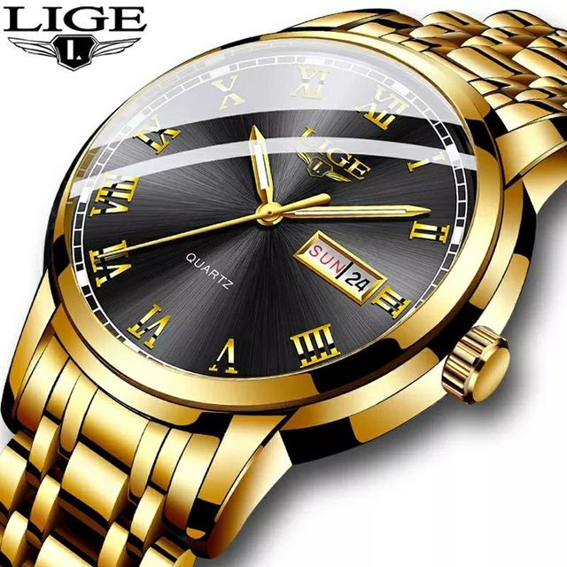 LIGE LG-9846T Water Resistant Men's Watch