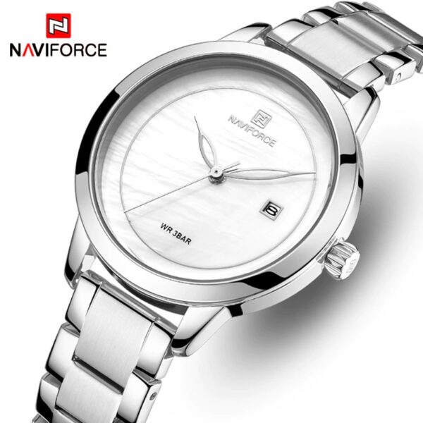 NAVIFORCE N-5008L Silver Ladies Watch