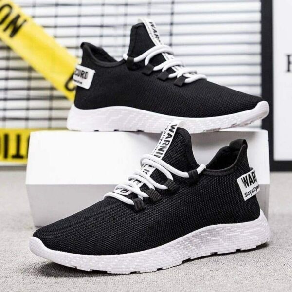 Black and White Running Shoes