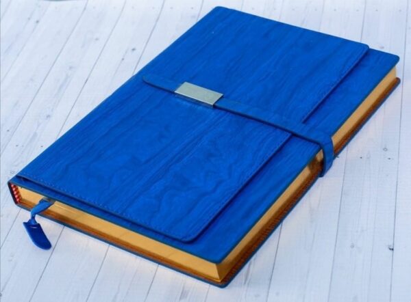 Customizable A5 Blue PU Diary