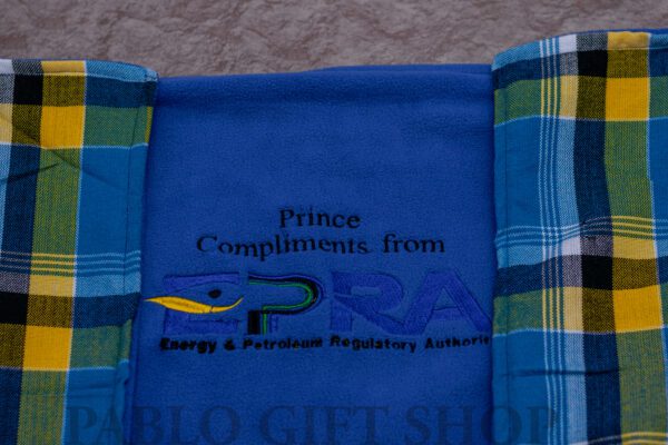 Fleece Blanket with a Corporate Logo