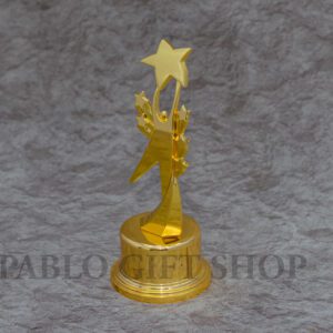 Gold Colour Metallic Award Trophy