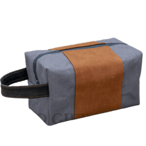 Grey Canvas Toiletry Bag