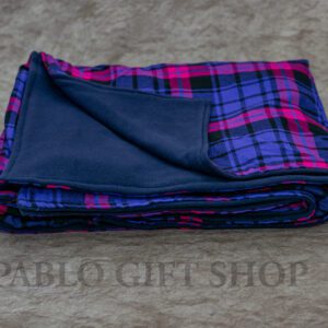 Navy Blue  Maasai Fleece Blanket