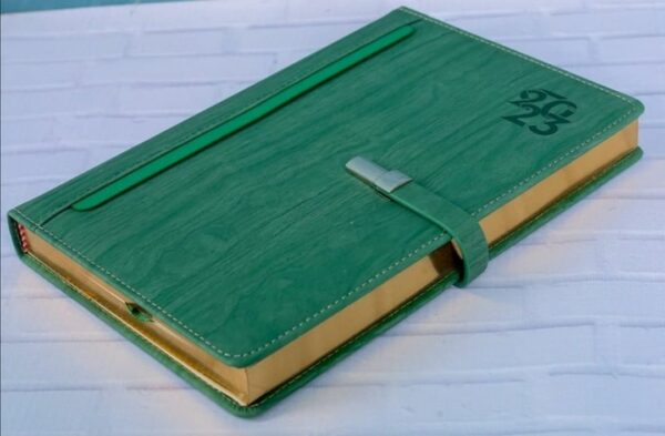 Personalised Green A5 Diary