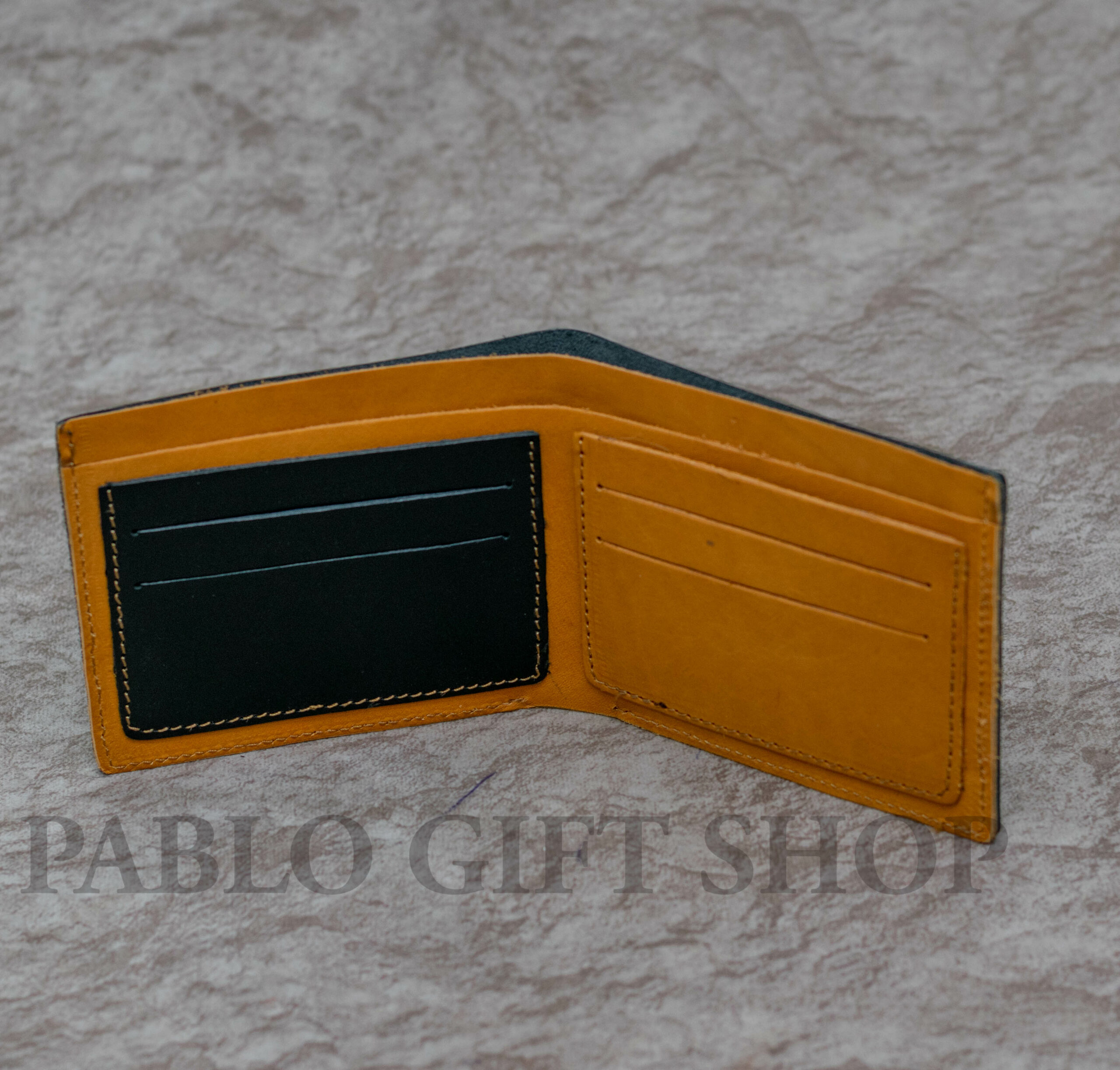 Black and Tan Pure Leather Wallet