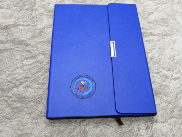 Branded Blue B5 Notebook - Pablo Gift Shop