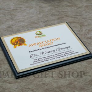 Customized Appreciation Wooden Award Plaque