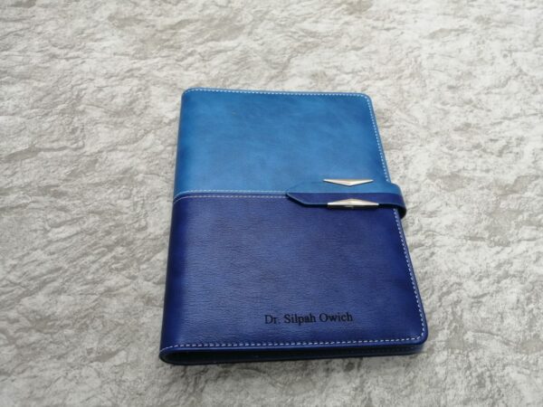 Customized Executive B5 Blue Notebook
